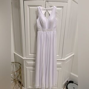 Ladies Long White Dress